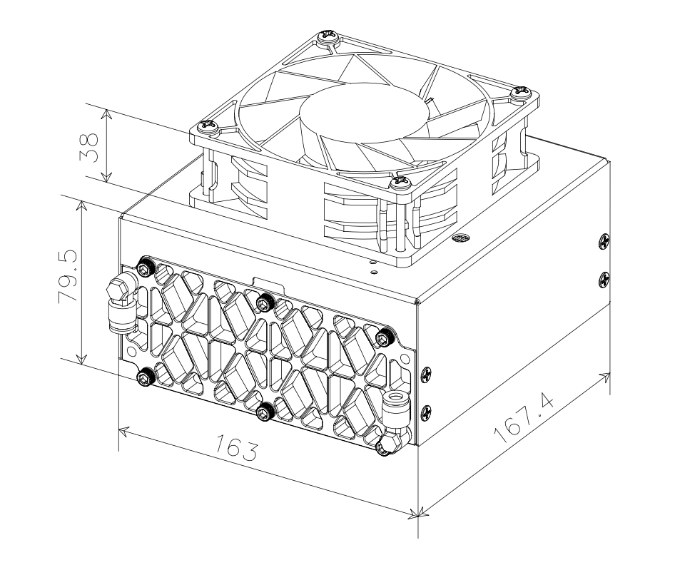 H2Gatech 600W Fuel Stack
