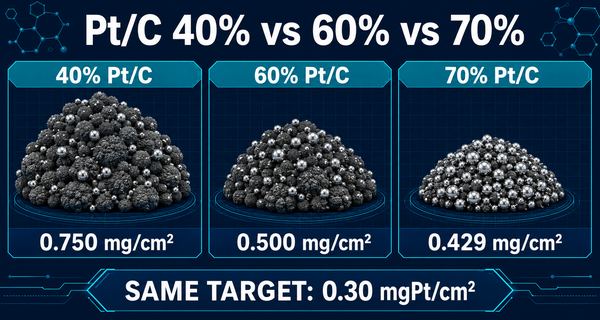 Pt/C 40%, 60%, and 70%: How to Choose
