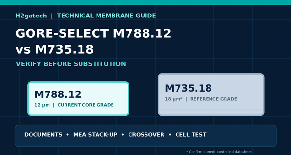 GORE M788.12 vs M735.18: PEM Membrane Comparison