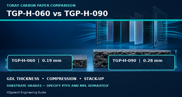 Toray TGP-H-060 vs TGP-H-090: Which Carbon Paper Fits Your PEM Fuel Cell?