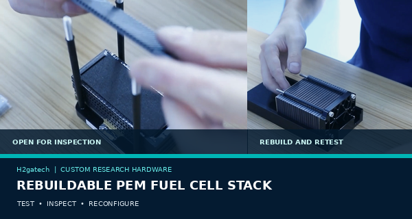 Rebuildable PEM Fuel Cell Stack for R&D